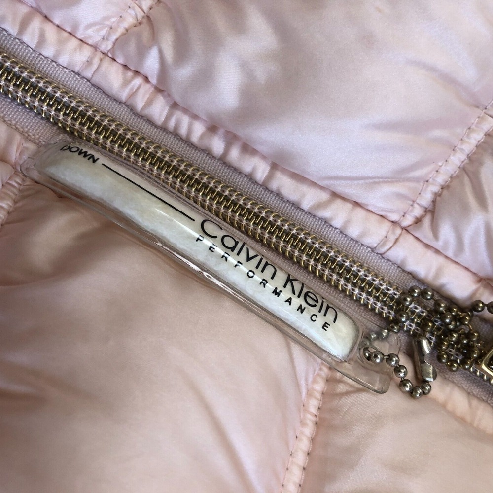 Calvin Klein Pink Quilted Lightweight Full zipper Cozy Snow Premium Down 3X - Picture 3 of 16